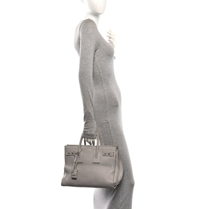 Small Calfskin Handbag - Grey