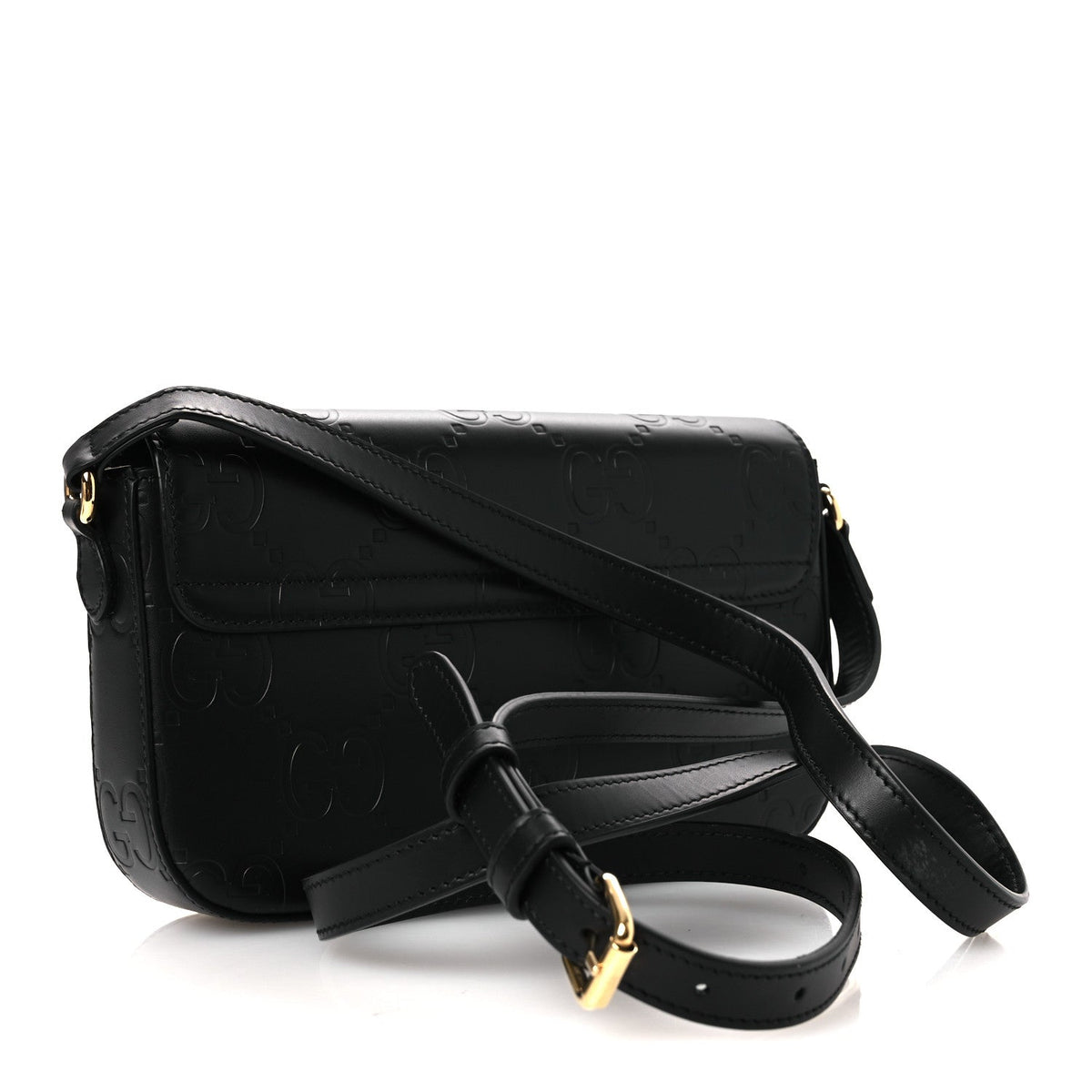 Mini Calfskin Shoulder Bag - Black