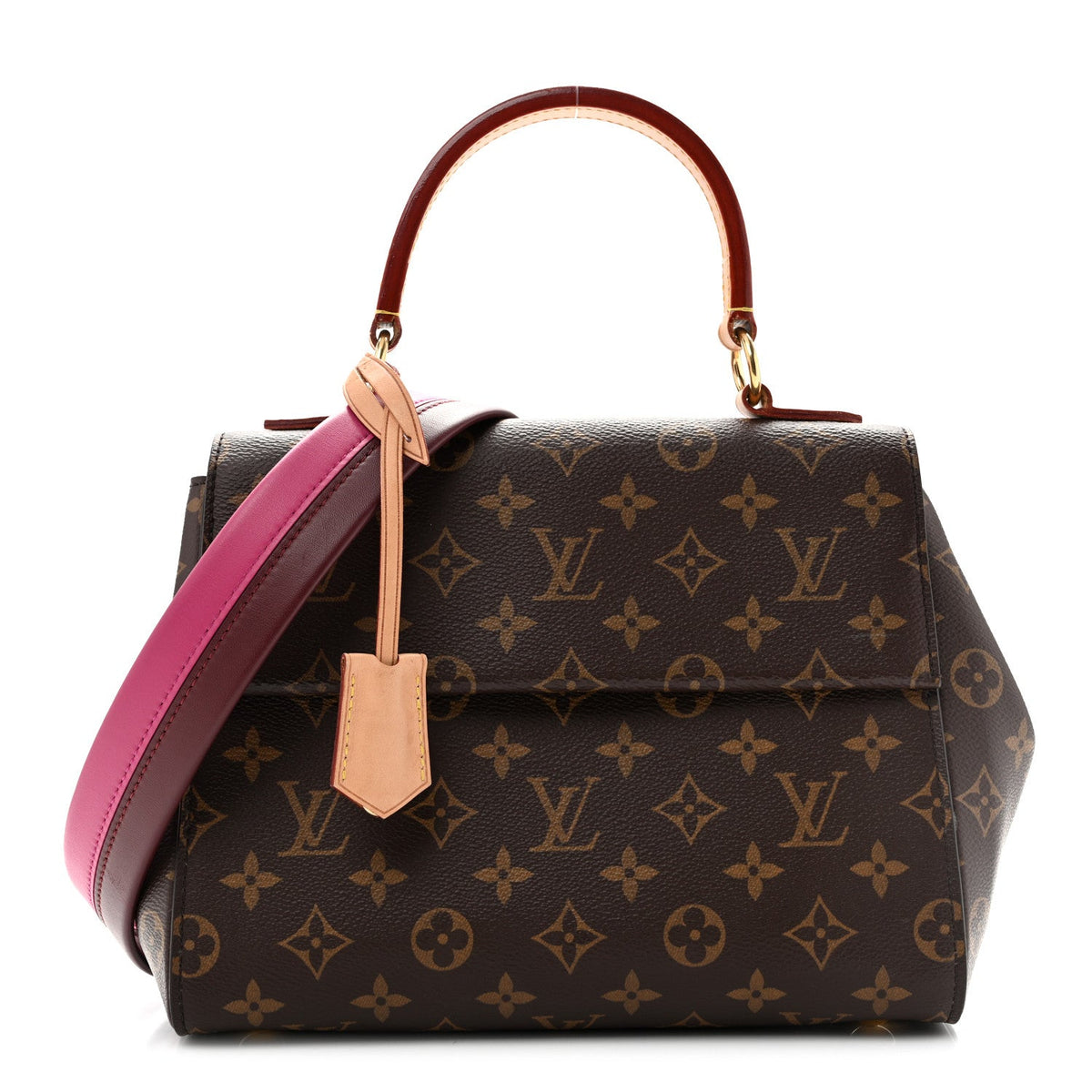 Monogram Cluny Bb Bordeaux Fuchsia Handbag