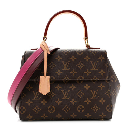 Monogram Cluny Bb Bordeaux Fuchsia Handbag