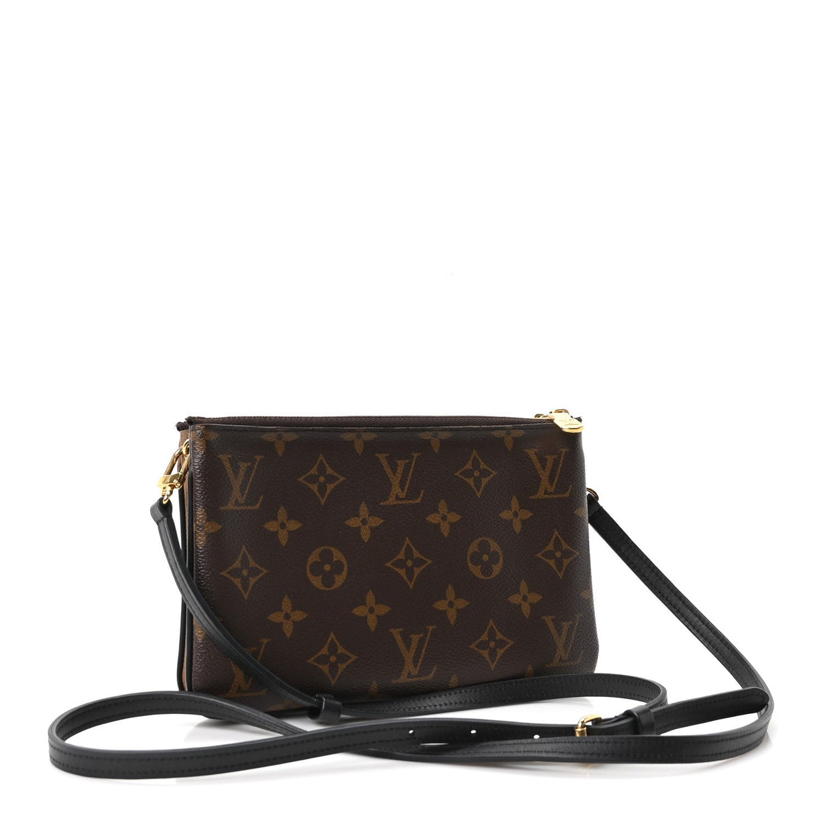 Reverse Monogram Giant Double Zip Pochet Handbag