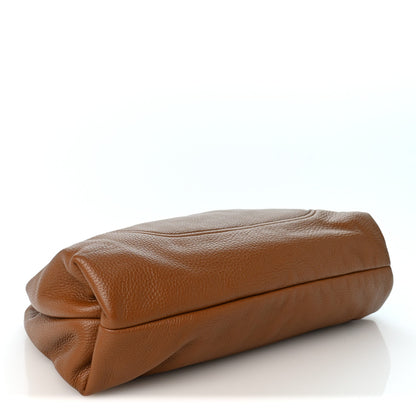Maxi Calfskin Shoulder Bag - Brown
