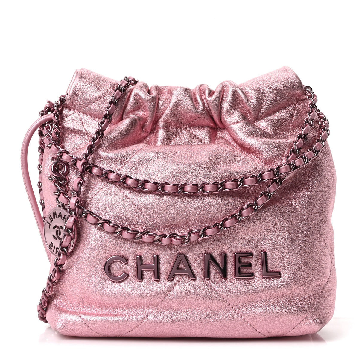 Mini Quilted Lambskin Handbag - Red
