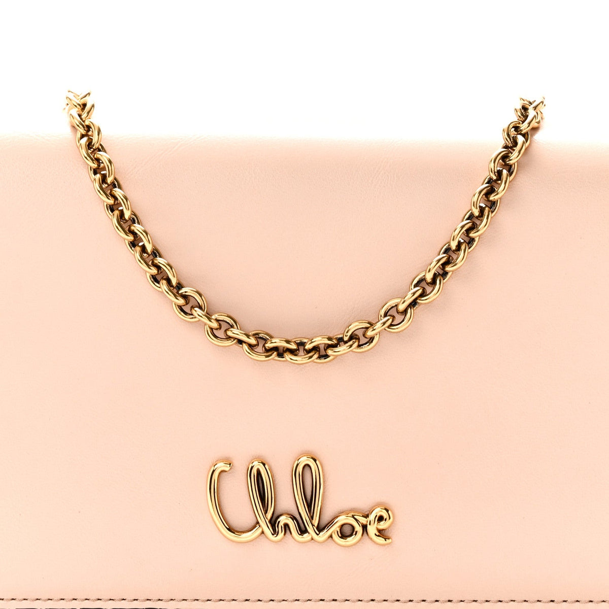 Calfskin Flap Shoulder Bag - Pink