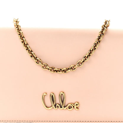 Calfskin Flap Shoulder Bag - Pink