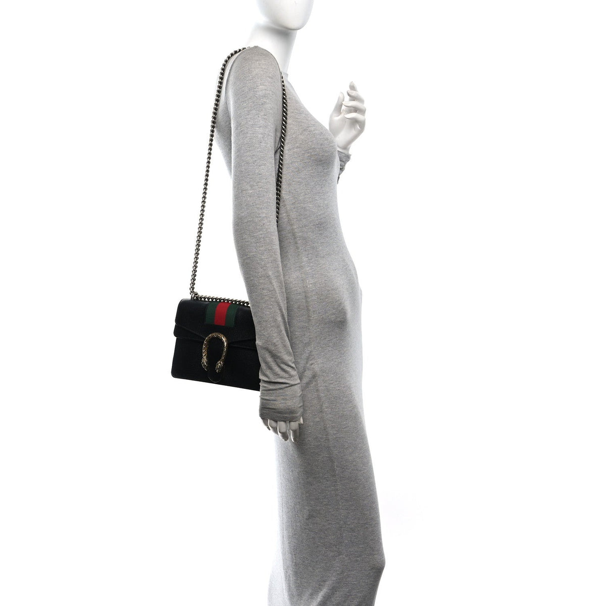 Mini Calfskin Shoulder Bag - Black