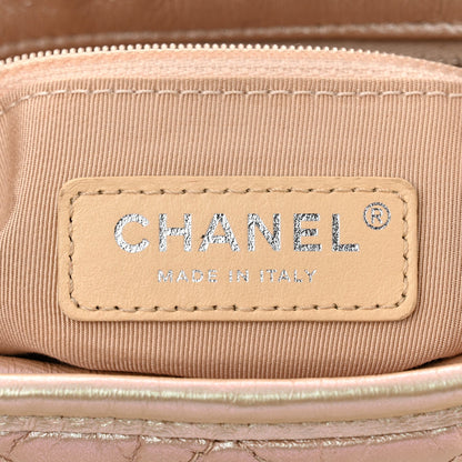 Small Quilted Calfskin Hobo Bag - Pink