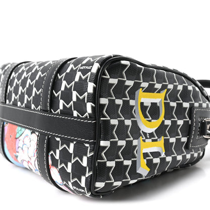 Calfskin Canvas Handbag - Black