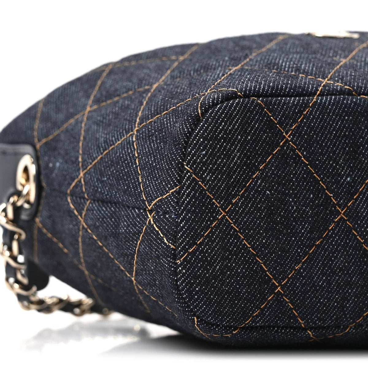 Quilted Hobo Bag - Blue