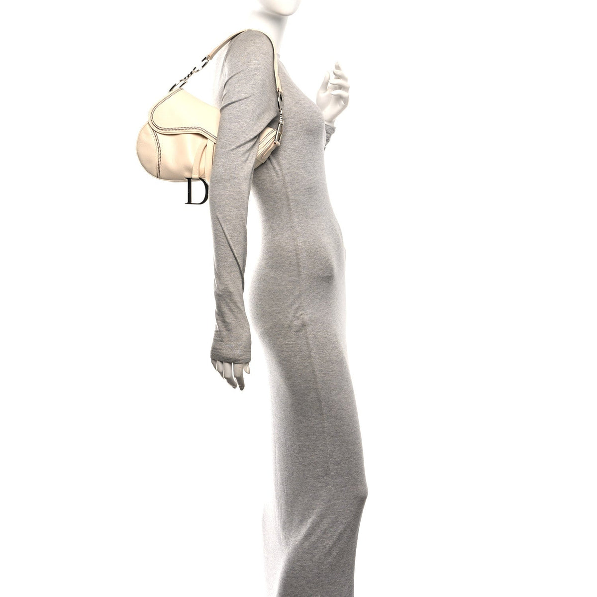 Calfskin Handbag - Beige