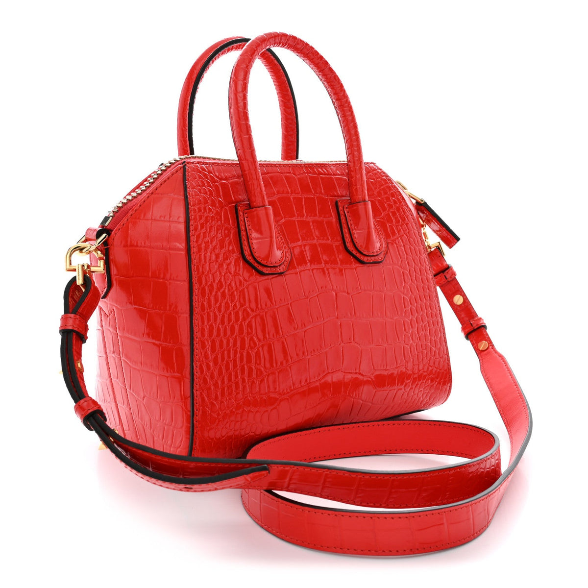 Mini Calfskin Handbag - Red