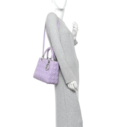 Medium Lambskin Handbag - Purple