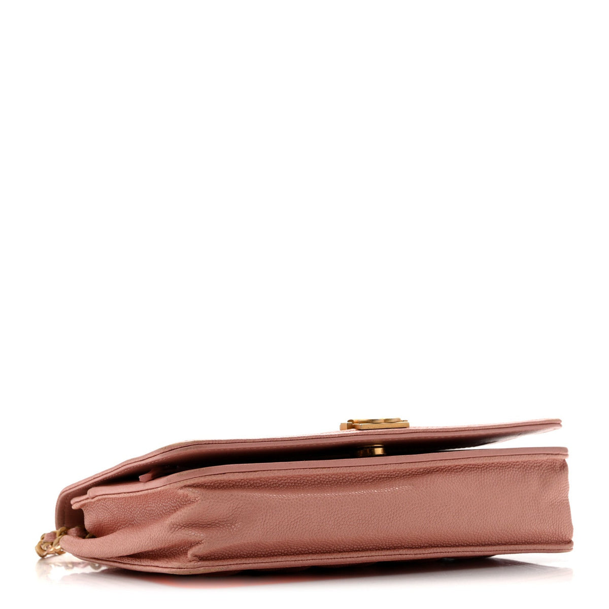 Quilted Caviar Wallet Bag - Pink