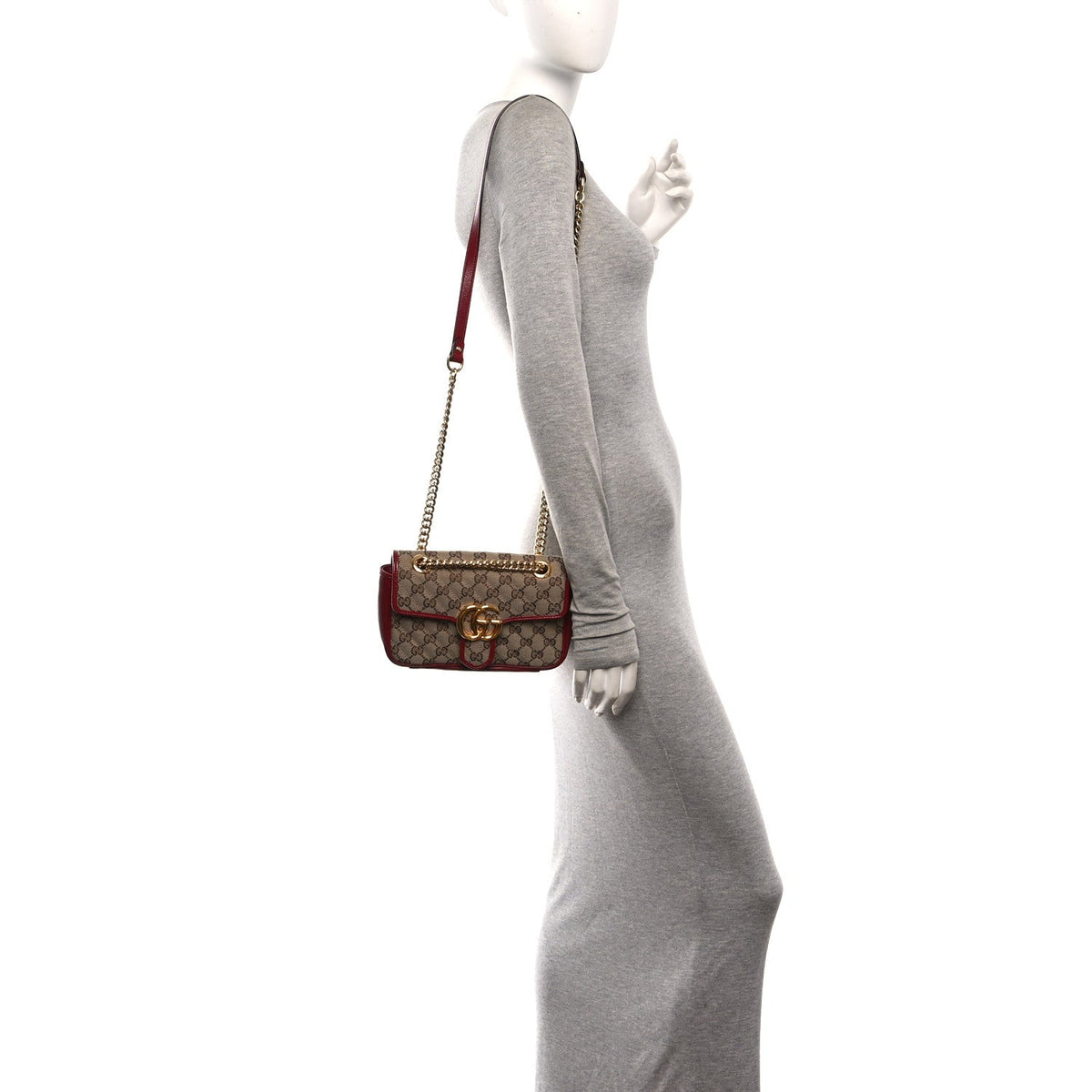 Mini Calfskin Shoulder Bag - Beige