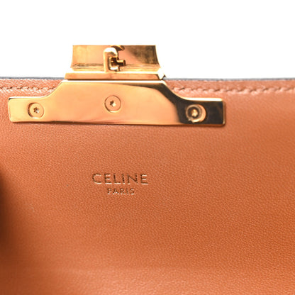 Calfskin Canvas Shoulder Bag - Tan