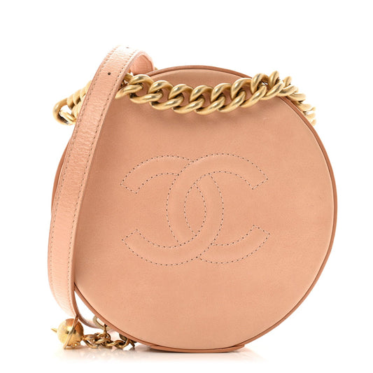 Calfskin Handbag - Beige