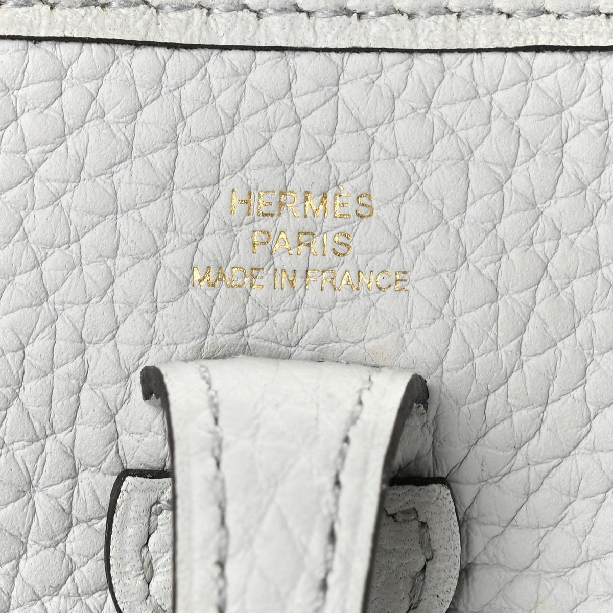 Taurillon Clemence Evelyne Tpm Bleu Pale Handbag