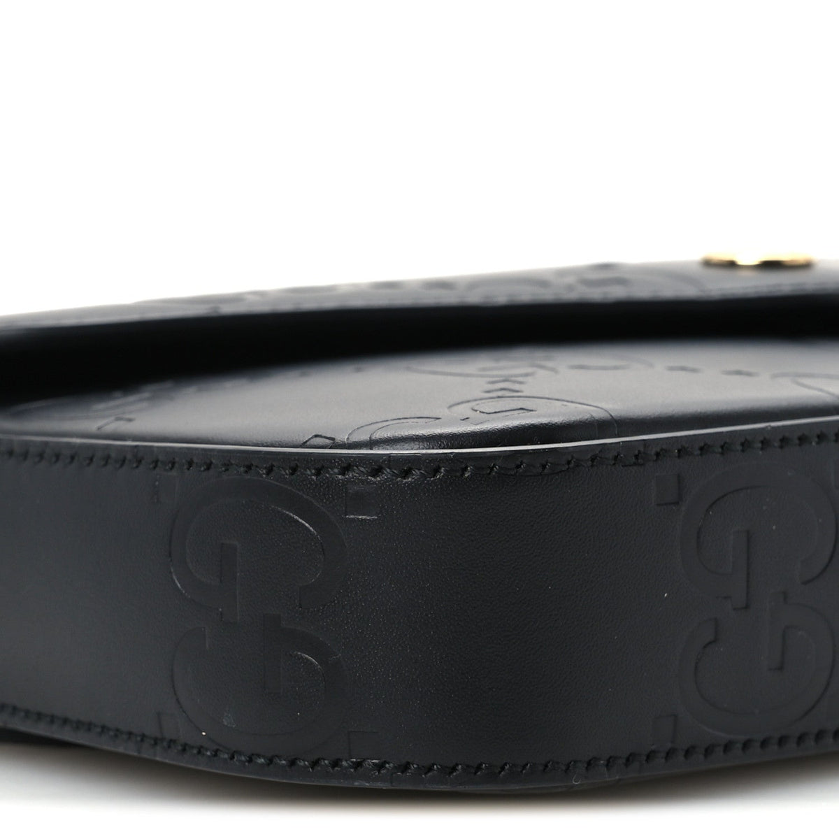 Mini Calfskin Shoulder Bag - Black