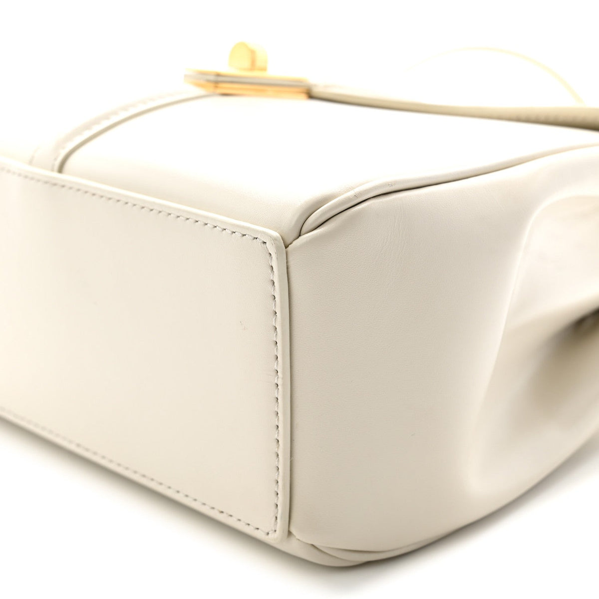 Mini Calfskin Handbag - White