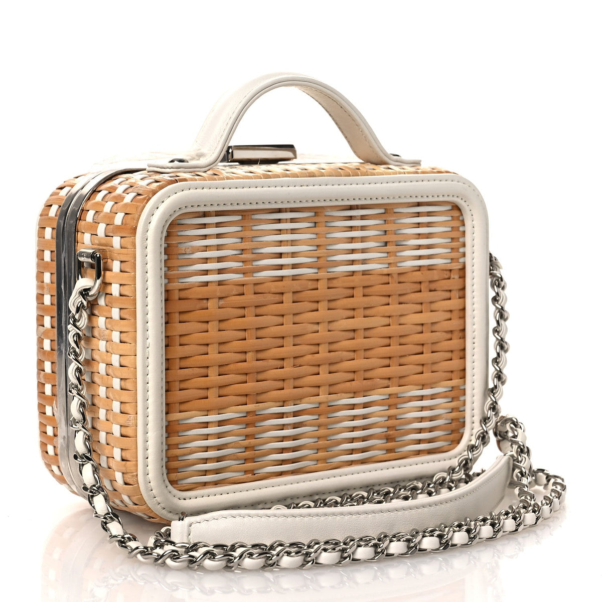Small Calfskin Handbag - White