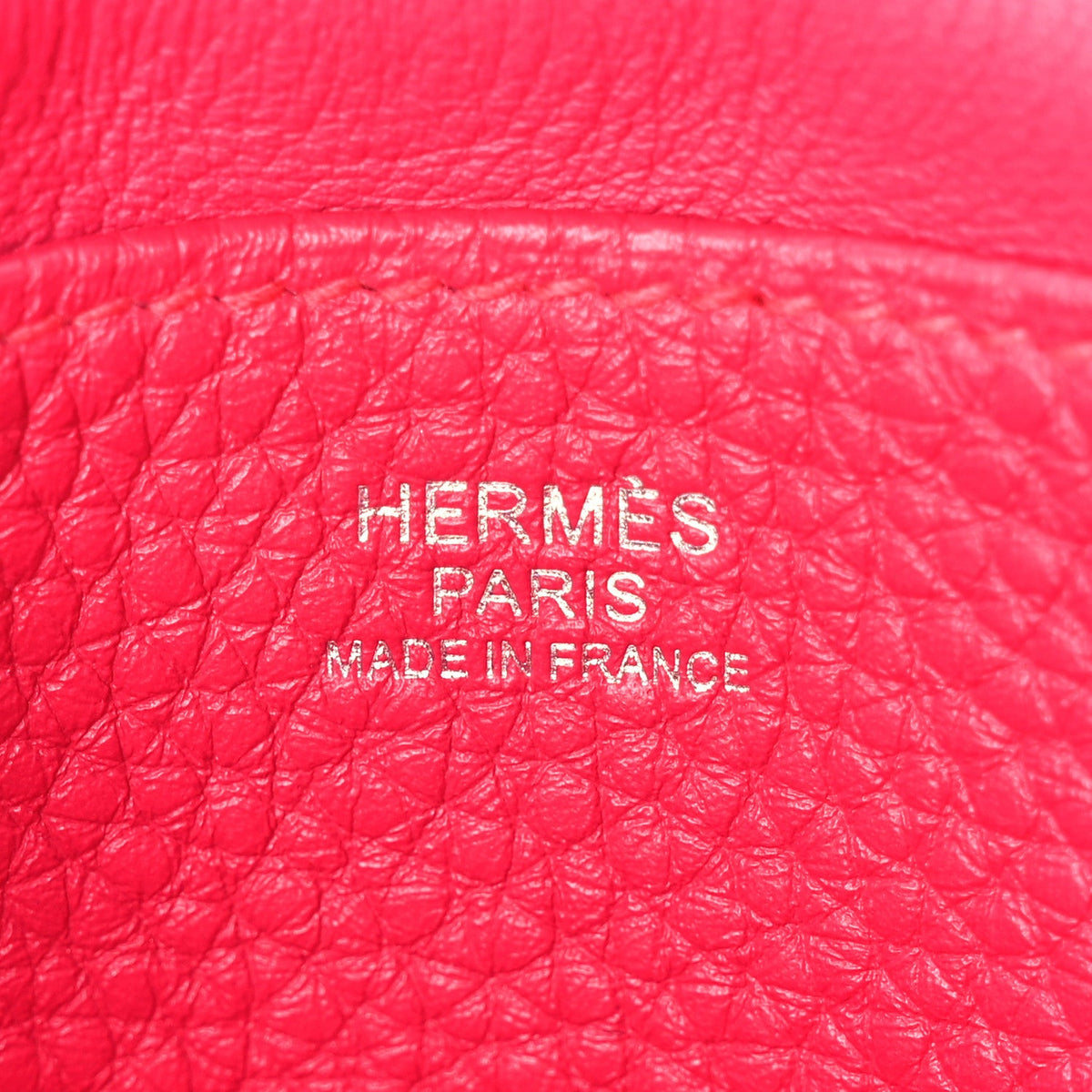 Taurillon Clemence Halzan 25 Rose Shocki Handbag