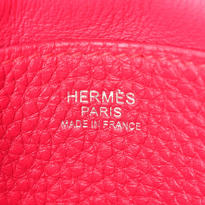 Taurillon Clemence Halzan 25 Rose Shocki Handbag