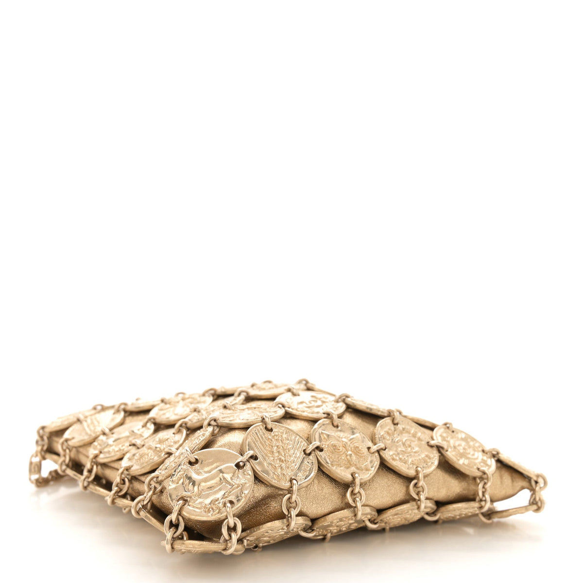 Calfskin Shoulder Bag - Gold