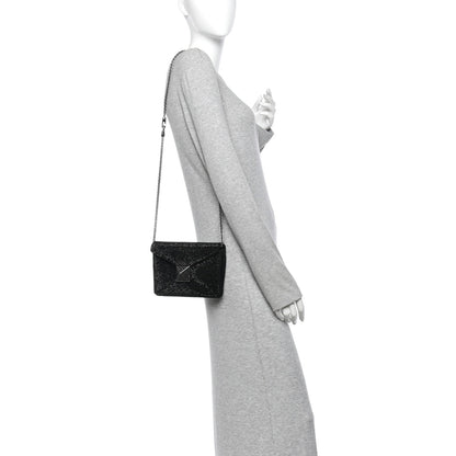 Small Suede Clutch Bag - Black