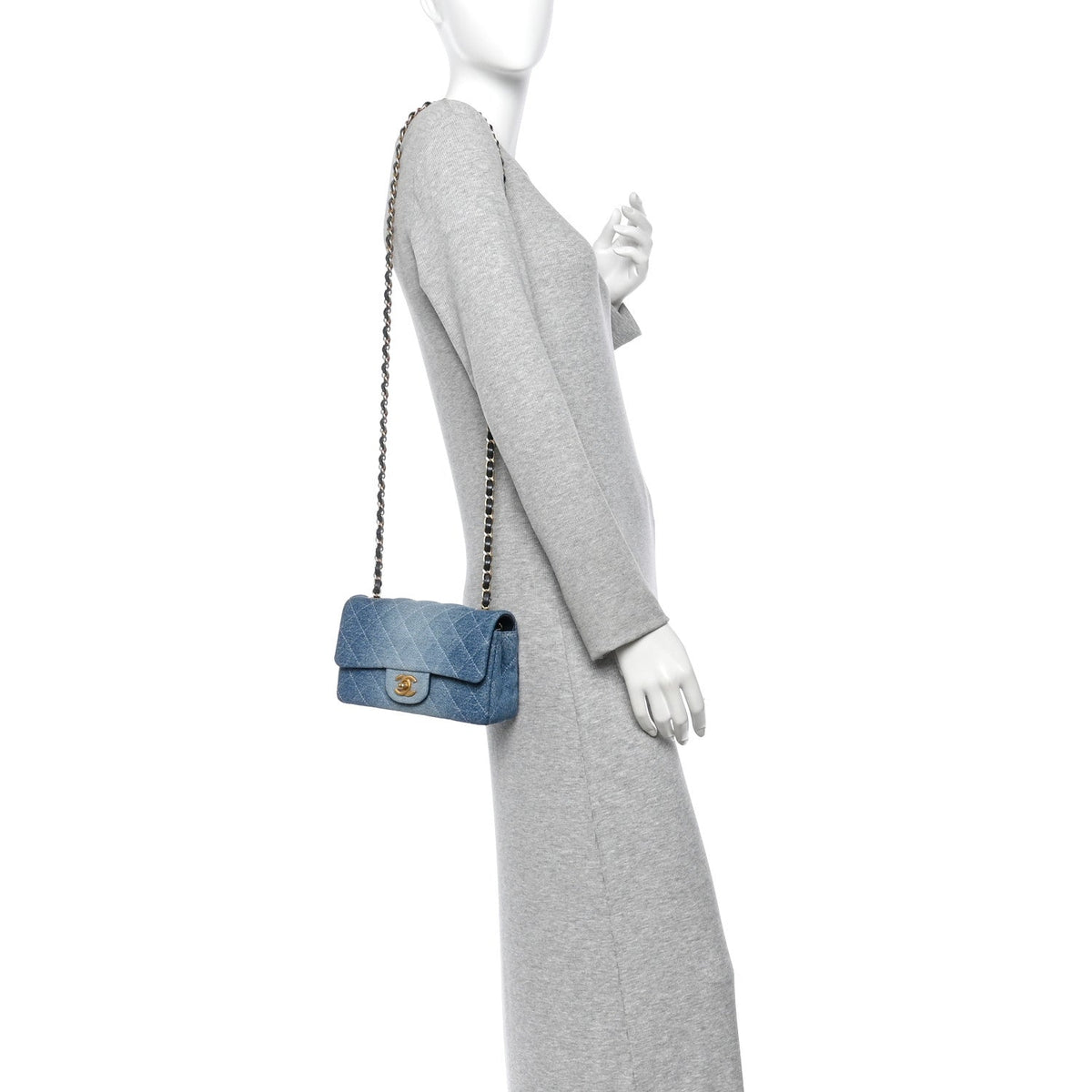 Mini Quilted Flap Shoulder Bag - Tan