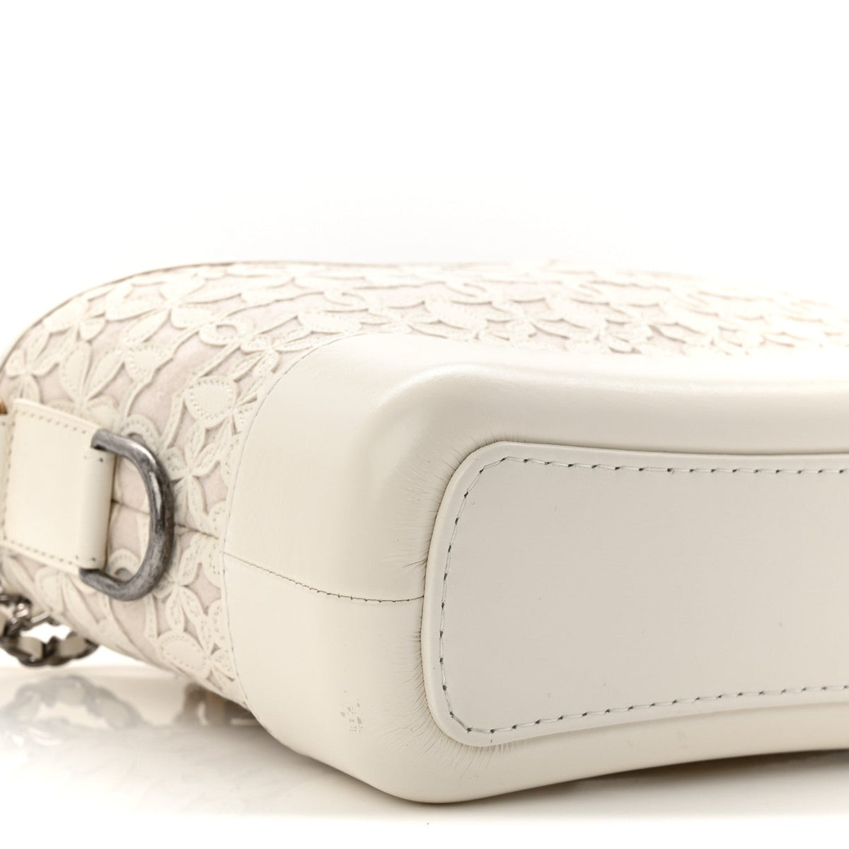 Small Calfskin Hobo Bag - White