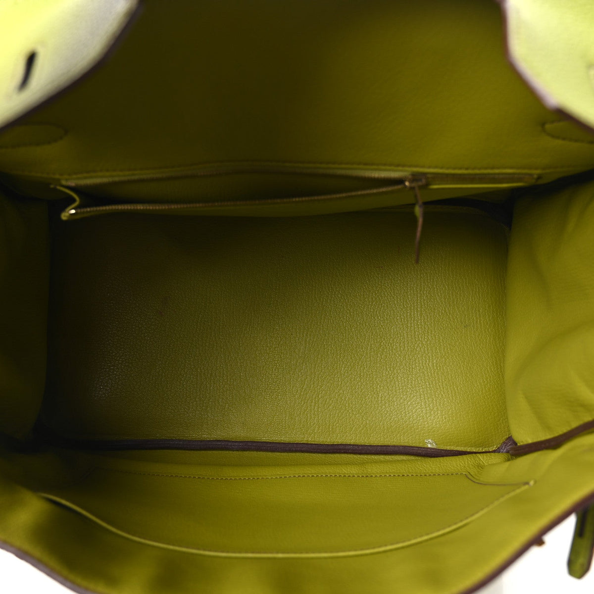 Togo Birkin 35 Vert Anis Handbag