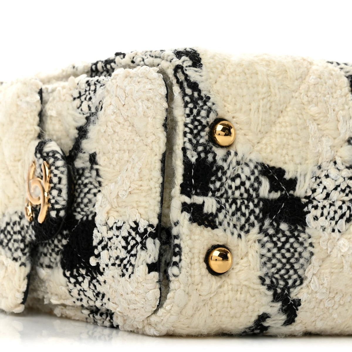 Mini Quilted Handbag - White