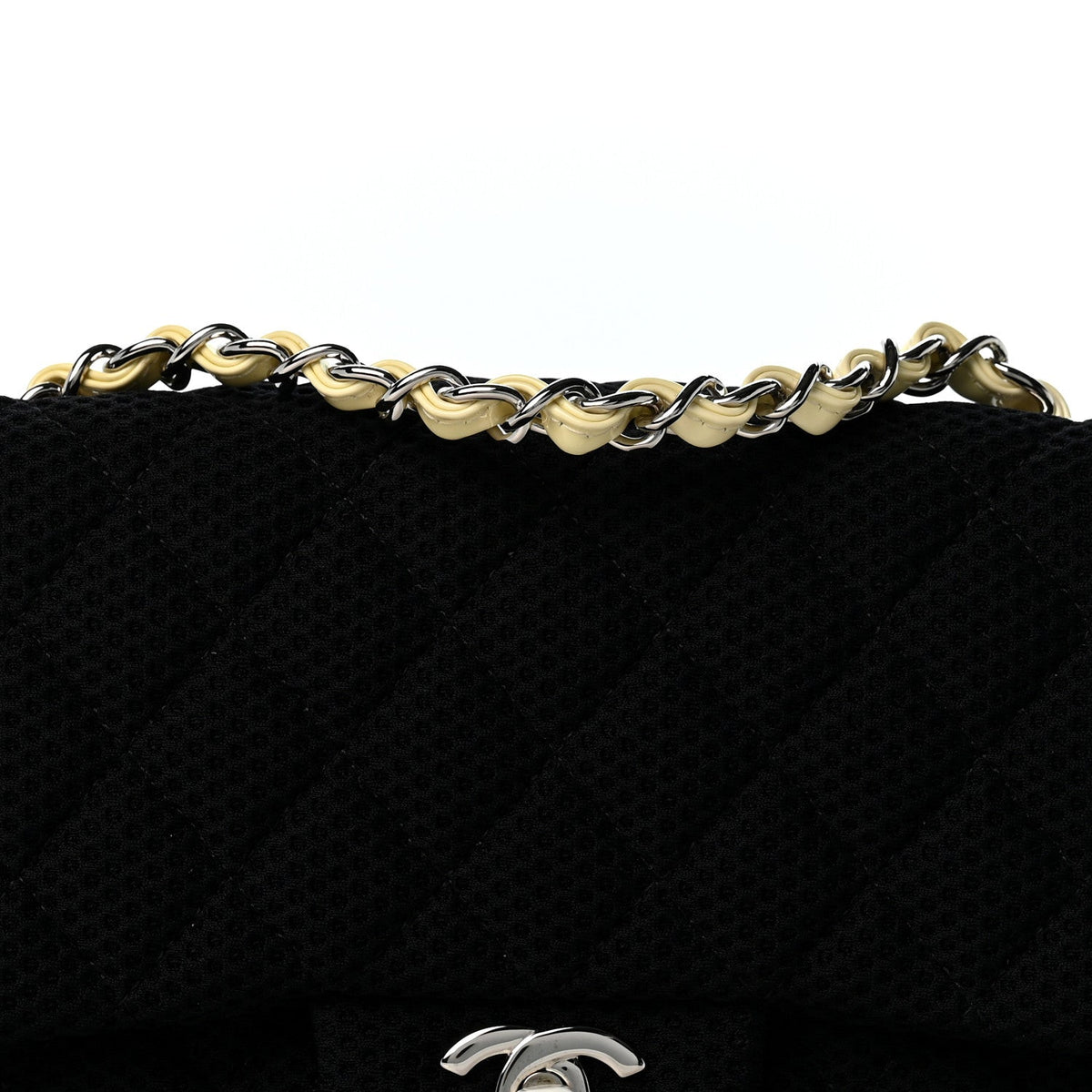 Medium Quilted Flap Shoulder Bag - Black