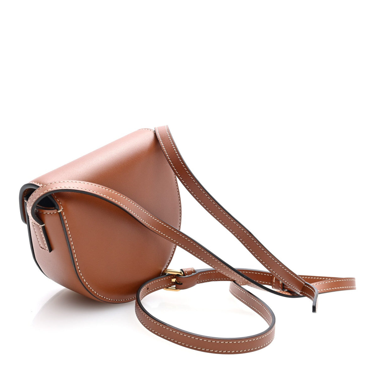 Mini Calfskin Crossbody Bag - Tan