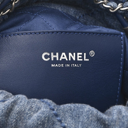 Mini Quilted Handbag - Blue