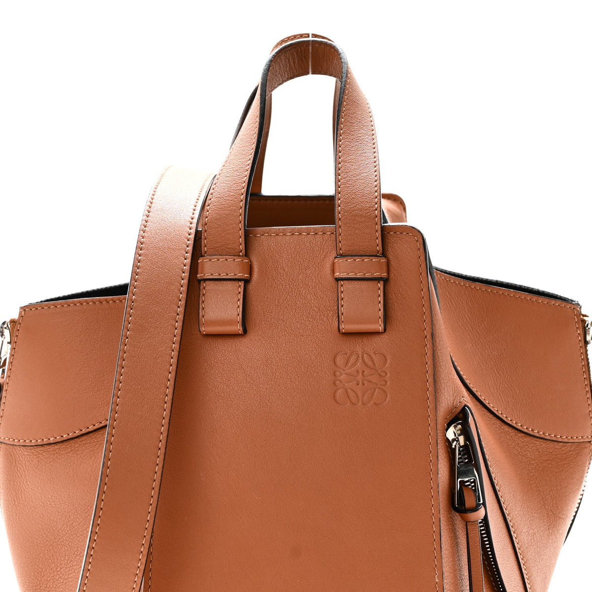 Small Calfskin Shoulder Bag - Tan