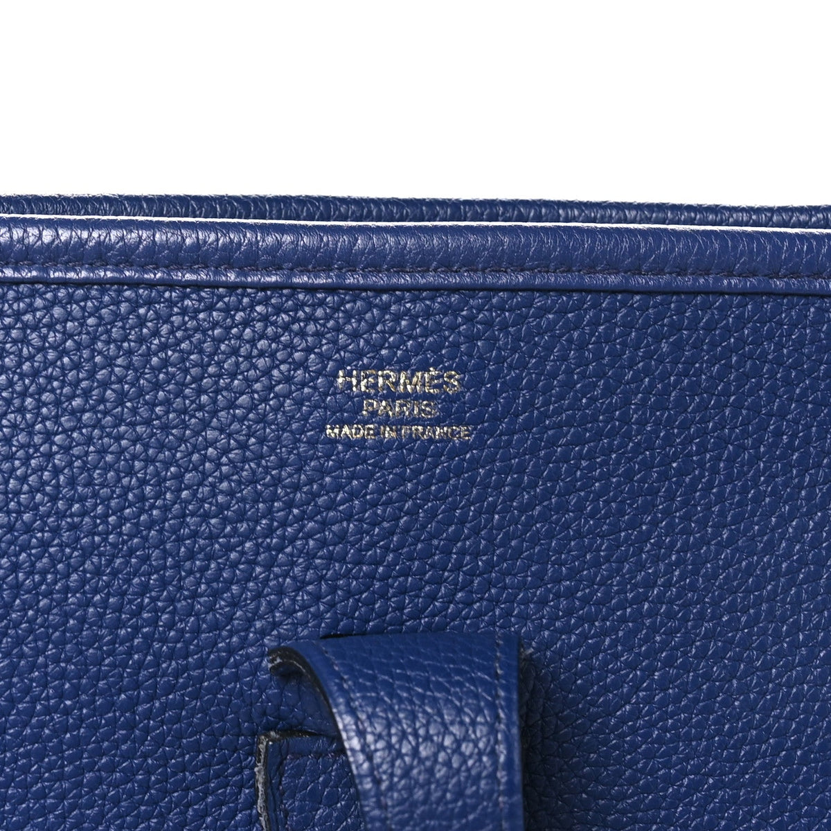 Taurillon Clemence Evelyne Iii Pm Bleu E Handbag