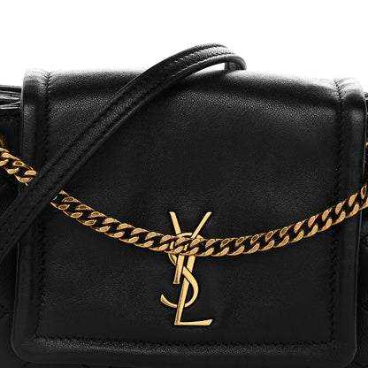 Mini Quilted Lambskin Handbag - Black