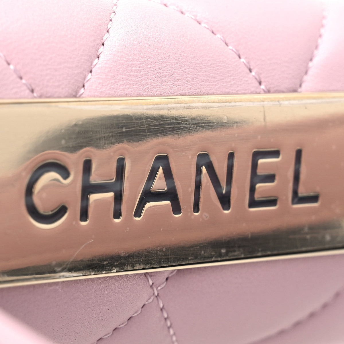 Small Quilted Lambskin Flap Shoulder Bag - Pink