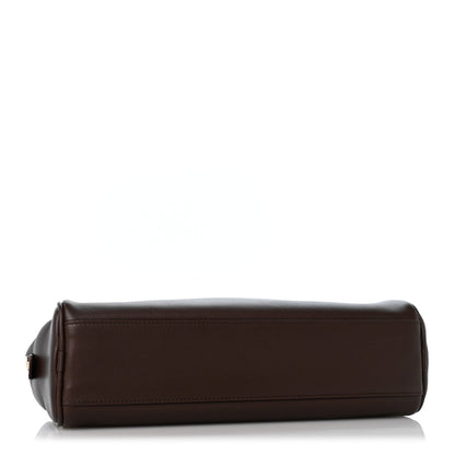 Large Calfskin Handbag - Brown
