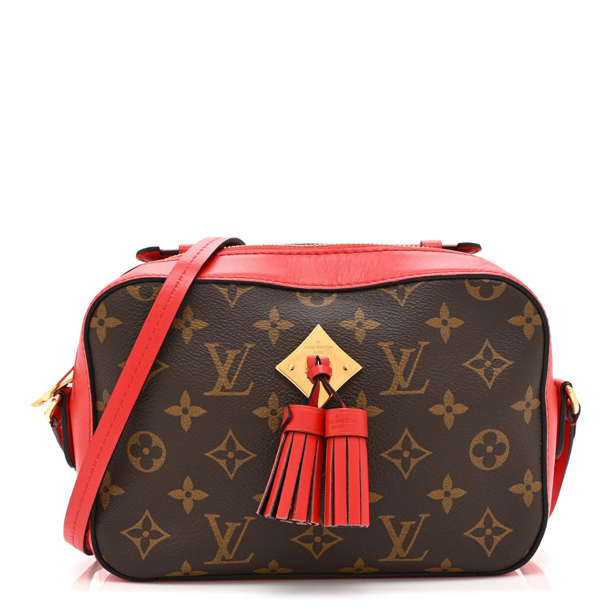Monogram Saintonge Coquelicot Handbag