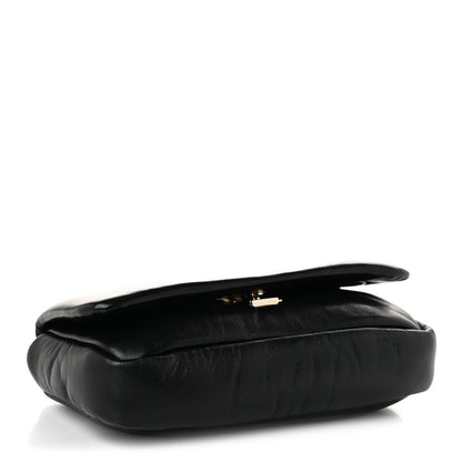 Mini Lambskin Shoulder Bag - White