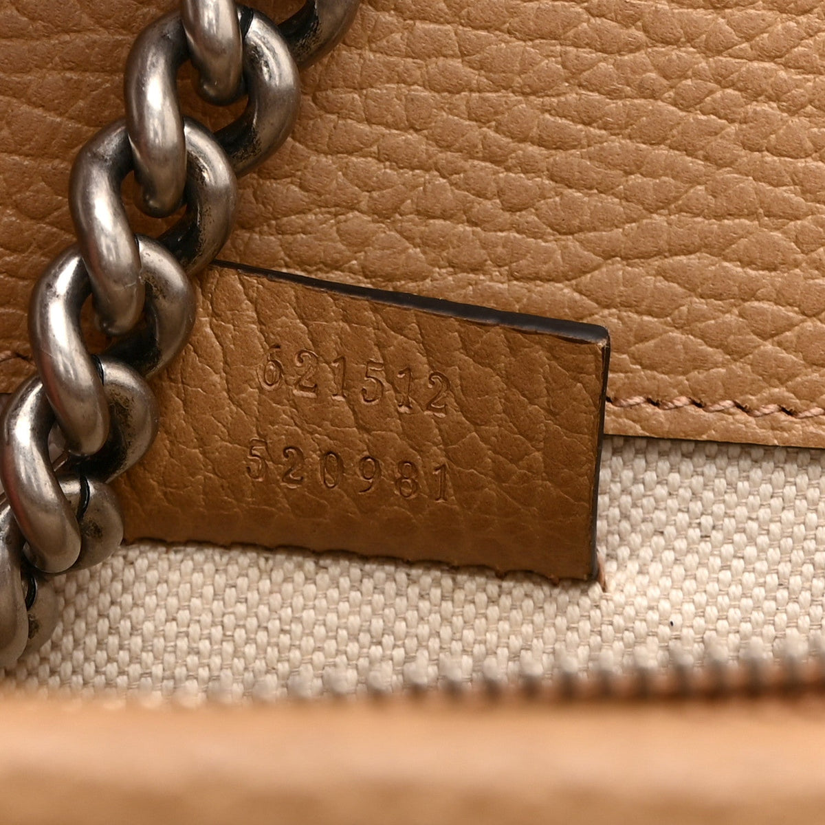 Small Calfskin Shoulder Bag - Natural