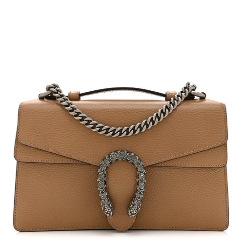 Small Calfskin Shoulder Bag - Natural
