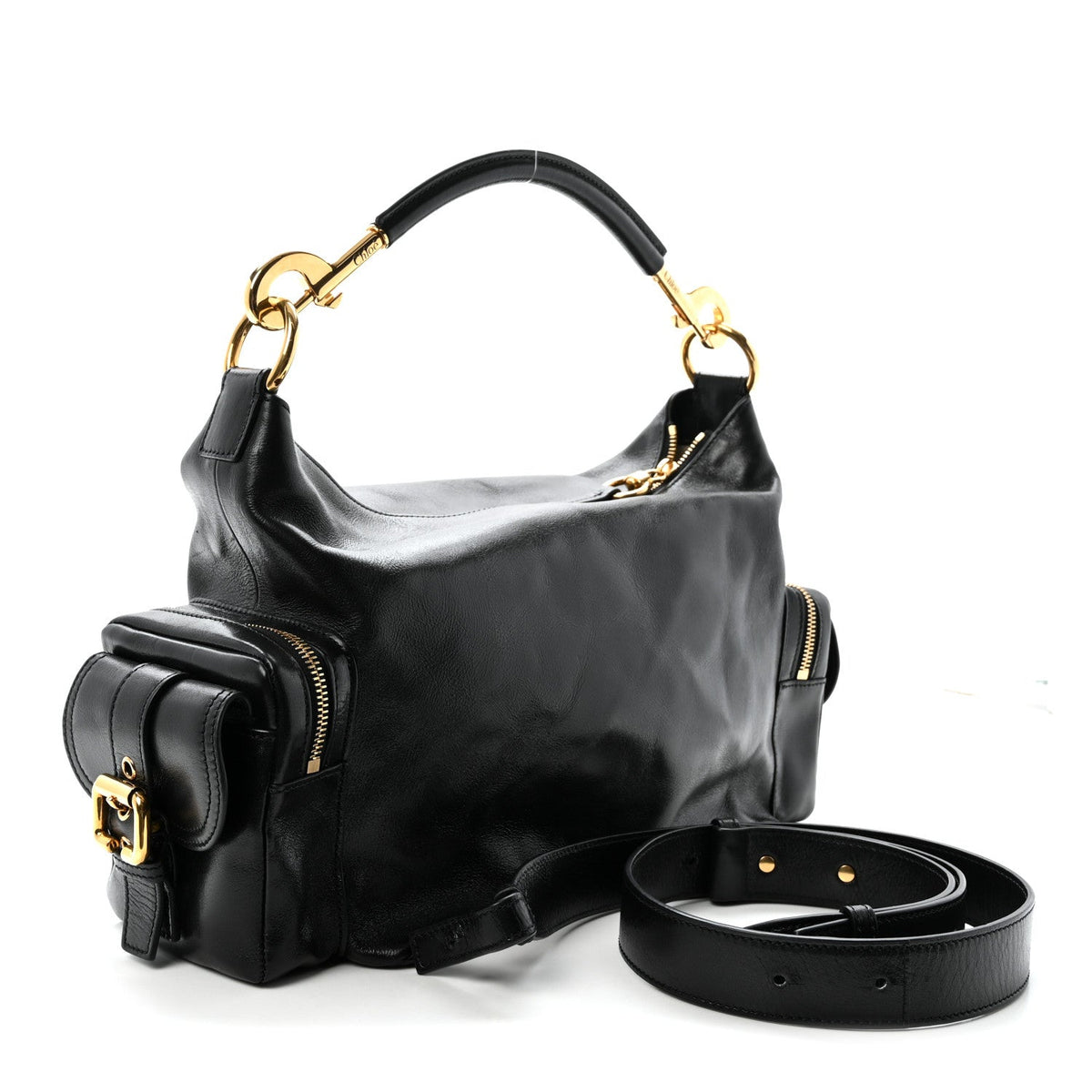 Medium Calfskin Crossbody Bag - Black