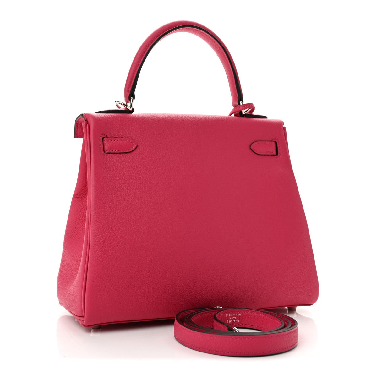 Togo Kelly Retourne 25 Rose Mexico Handbag