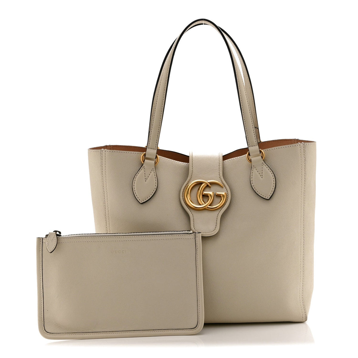 Small Calfskin Tote Bag - White