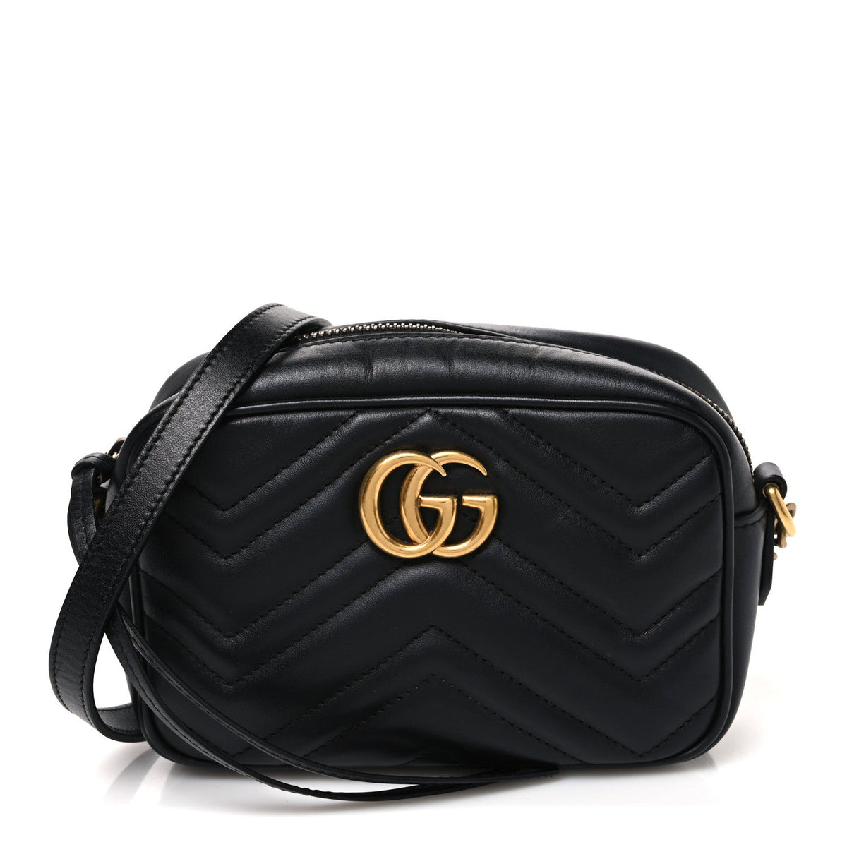 Mini Calfskin Shoulder Bag - Black