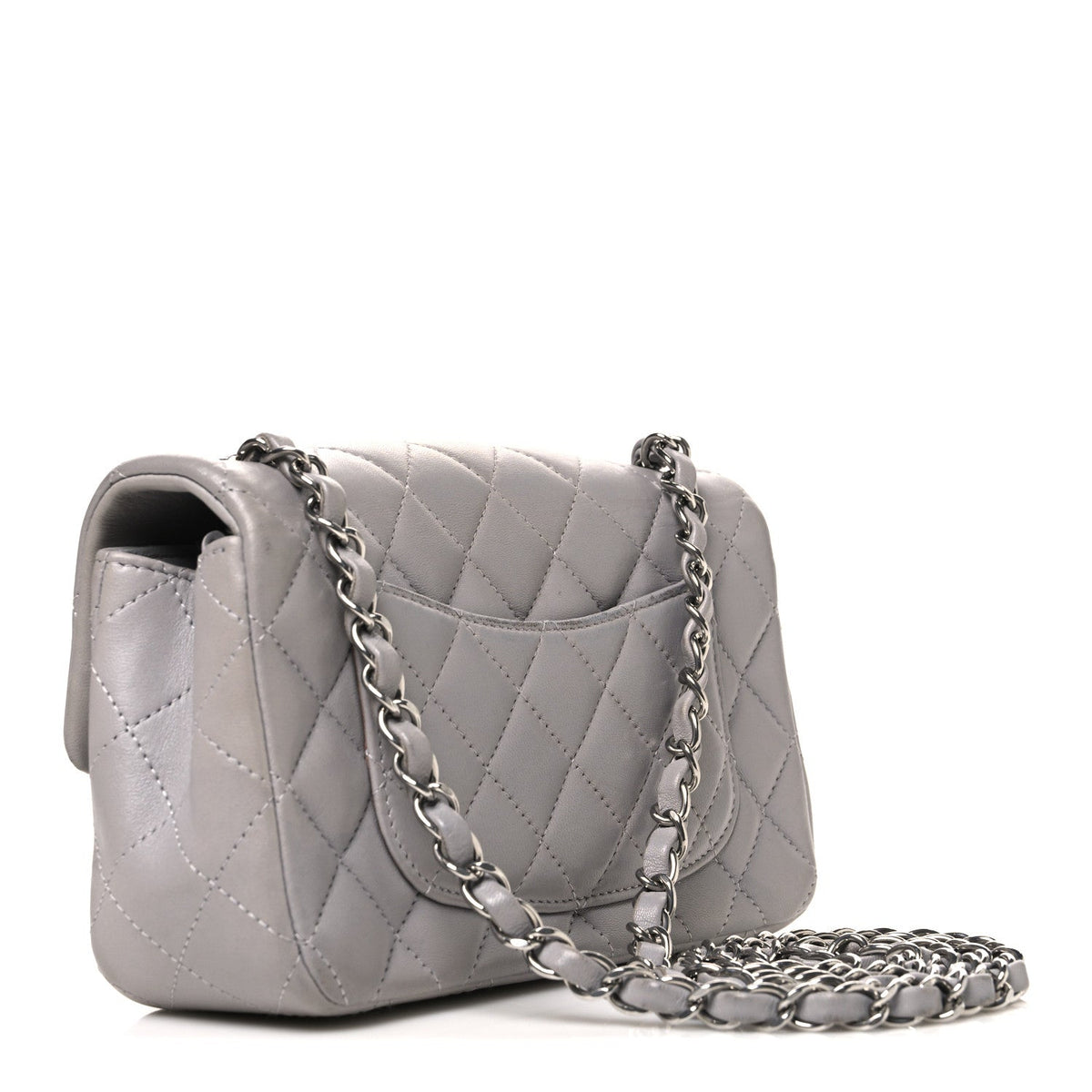Mini Quilted Lambskin Flap Shoulder Bag - Tan