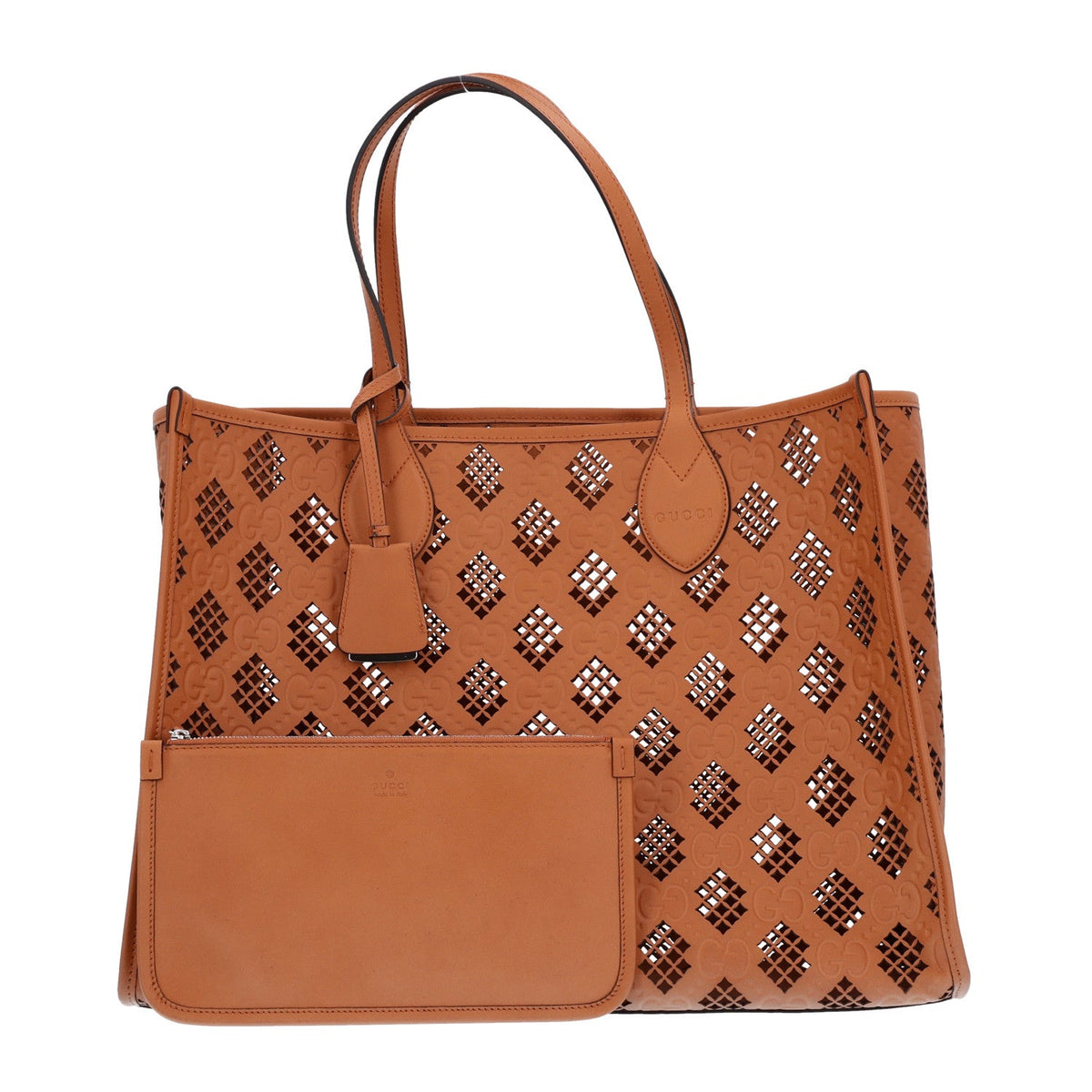 Medium Calfskin Tote Bag - Brown